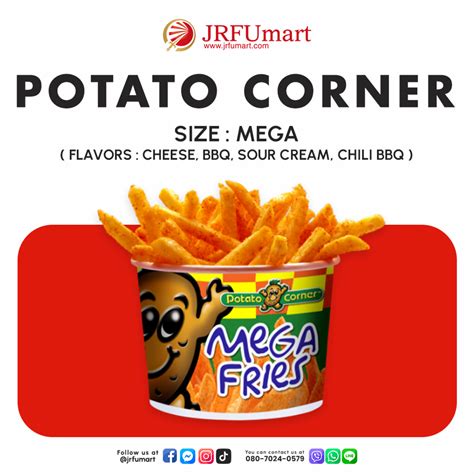 mega fries potato corner calories